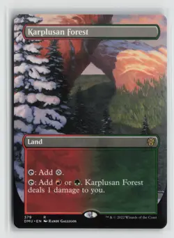 Karplusan Forest 379 Borderless Dominaria United DMU MTG Magic - Image 1