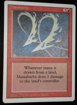 Manabarbs Revised Edition NM Near Mint MTG Magic the Gathering - Image 1