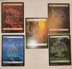 MAGIC,MTG: SPIDER-MAN,5 LANDS, UNPLAYED ,REGULAR, FULL ART, NM, SPM - Image 1