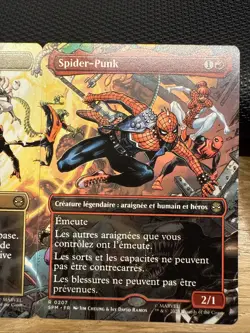 MTG SPM Borderless Scene - Spider-Punk FR - NM French - Image 1