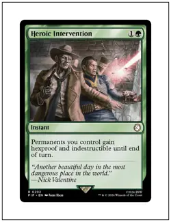 1x Heroic Intervention, Fallout Commander, Magic MTG NM - Image 1