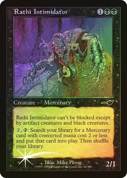Nemesis MTG Foil Rathi Intimidator Magic - Image 1