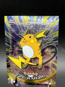 Raichu #26 Pokemon Topps Chrome Series 1 - Image 2