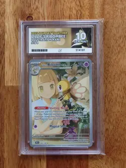 Lillie's Ribombee IR 164/159 - Pokemon SV09 Journey Together ACE 10 GEM MINT - Image 1