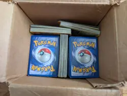 Assorted box of nearly 400 Pokemon Cards, moderately played - Image 1