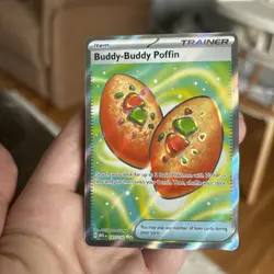 Buddy-buddy Poffin 167/132 Holo Illustration Rare Mega Evolutions Pokemon TCG - Image 1