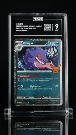 2024 POKEMON TRICK OR TRADE GENGAR #057 STAMPED TAG 9 - Image 1