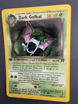 Pokemon Team Rocket 1st Edition Holo Rare 7/82 Dark Golbat BGS 9 MINT - Image 2