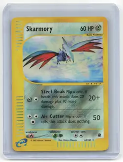 2002 Pokemon Skarmory Expedition Base Set #63/165 Near Mint - Image 1