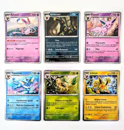 Pokemon LOTTO EVOLUZIONI PRISMATICHE HOLO Umbreon Espeon Sylveon Leafeon Nm Mint - Image 1