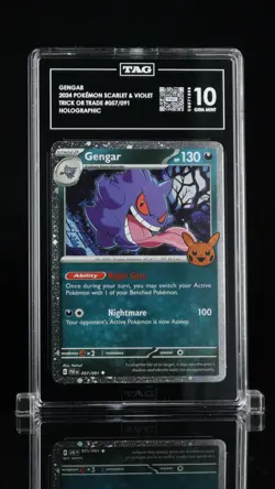 2024 POKEMON TRICK OR TRADE GENGAR #057 STAMPED TAG 10 GM - Image 5