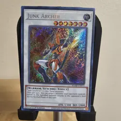 Yugioh! Junk Archer 1st Edition Secret Rare BLMR-EN073 NM - Image 1