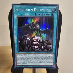 Forbidden Droplet Super Rare 1st Edition RA01-EN064 Yugioh - Image 1
