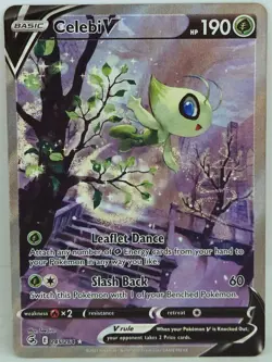 Celebi V 245/264 Alternate Art Fusion Strike Ultra Rare 💎MINT💎 Pokemon Card - Image 1