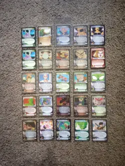Dragonball Z Card Bundle Lot of 25 Foil / Non Foil Score TCG Cards Used - Image 1