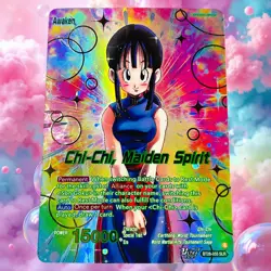 Chi-Chi Maiden Spirit BT28-055 SLR Prismatic Clash Dragon Ball Super Leader Card - Image 1