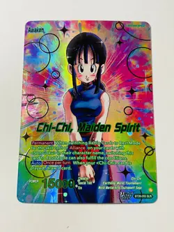Chi-Chi Maiden Spirit BT28-055 SLR Prismatic Clash Dragon Ball Super Leader Card - Image 3