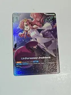 Gundam TCG, ST01-014, Command Unforeseen Incident C+ Alt Winner Prize Card - Image 1