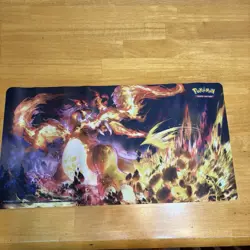 Pokemon Charizard Trading Card Game Play Mat TCG 22.25"x11.75" G2 - Image 1