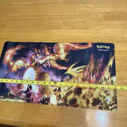 Pokemon Charizard Trading Card Game Play Mat TCG 22.25"x11.75" G2 - Image 4