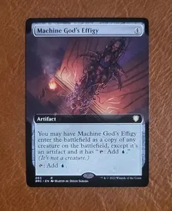 NM Extended Art Machine God's Effigy #063 The Brothers War Commander BRC - Image 1