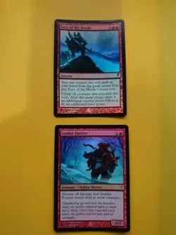 Fury of the Horde & Goblin Furrier Coldsnap. FOIL Rare. MTG 2Card as pictured - Image 1