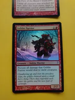 Fury of the Horde & Goblin Furrier Coldsnap. FOIL Rare. MTG 2Card as pictured - Image 2