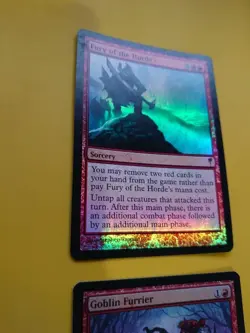Fury of the Horde & Goblin Furrier Coldsnap. FOIL Rare. MTG 2Card as pictured - Image 4
