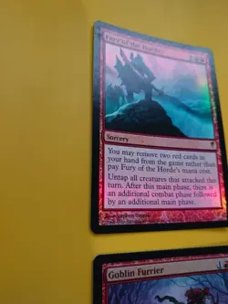 Fury of the Horde & Goblin Furrier Coldsnap. FOIL Rare. MTG 2Card as pictured - Image 5