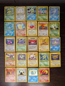 24 Rare Pokemon Cards, miscellaneous cards, heavily to lightly played cards - Image 1