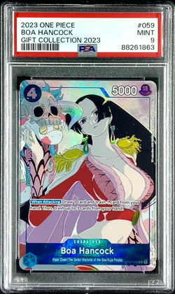PSA 9 MINT One Piece Card Game - Boa Hancock OP02-059 Gift Collection 2023 Promo - Image 1