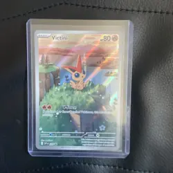Victini Pokemon Trading Card V-Force 120 HP Holo Rare - Image 1