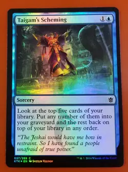 1x Taigam's Scheming | FOIL | Khans of Tarkir | MTG Magic Cards - Image 1