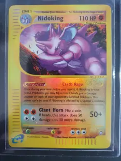 Nidoking 24/147 Reverse Holo - Aquapolis Set - Pokemon Card - Excellent - Image 1