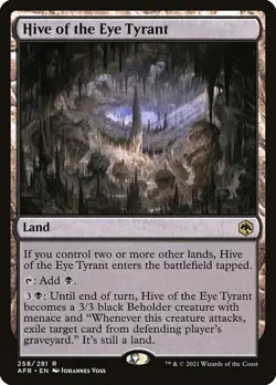 HIVE OF THE EYE TYRANT mtg NM-M Adventures in The Forgotten Realms 1 Rare - Image 1