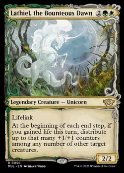 MTG MOM Multiverse Legends R Lathiel the Bounteous Dawn #0050 - Image 1
