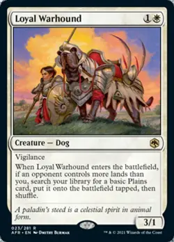 MTG D&D AFR *FOIL* R Loyal Warhound #023 - Image 1