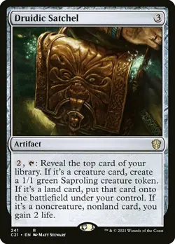 MTG Commander 2021 Strixhaven R Druidic Satchel #241 - Image 1