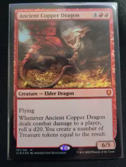 Ancient Copper Dragon Commander Legends: Battle for Baldur's Gate Foil - Image 1
