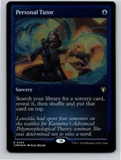Magic the Gathering Personal Tutor Foil Etched Commander Masters MTG Free Ship - Image 1