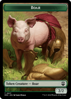Forest Dryad // Boar Double-Sided Token [Modern Horizons 3 Commander Tokens] - Image 2