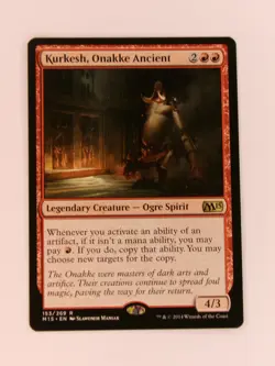 x1 Kurkesh, Onakke Ancient R MTG Magic 2015 MP-LP, English - Image 1