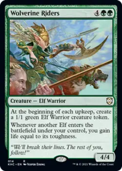 Wolverine Riders Light Play, English Magic the Gathering MTG Commander: Kaldeim - Image 1