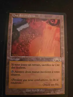MTG City of Traitors (French) Moderately Played - Image 1