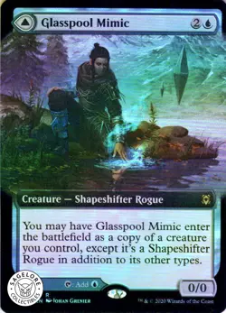 MTG Glasspool Mimic (Extended Art) (328) | NM Foil | Zendikar Rising (ZNR) - Image 1