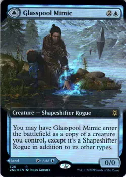 MTG Glasspool Mimic (Extended Art) (328) | NM Foil | Zendikar Rising (ZNR) - Image 2