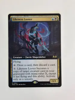 Likeness Looter (Extended Art) Wilds of Eldraine Foil Magic the Gathering MTG - Image 1