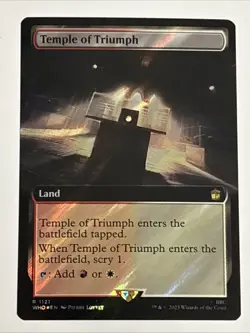 MTG Doctor Who Temple of Triumph Extended Art Surge Foil 1121 NM Rare - Image 1