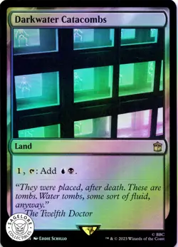 MTG Darkwater Catacombs | NM Foil | Doctor Who (WHO) - Image 1
