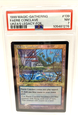 Urza's Legacy Faerie Conclave PSA 7 FOIL (6110) Magic MTG - Image 1